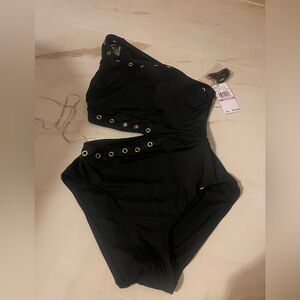 Stunning Michael Kors black bathing suits size 6 New with tags